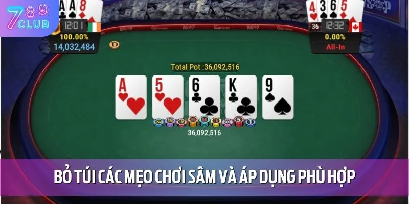 Hướng Dẫn Cách Chơi Sâm - Chiến Lược Để Giành Chiến Thắng 4 Bỏ túi các mẹo chơi sâm và áp dụng phù hợp