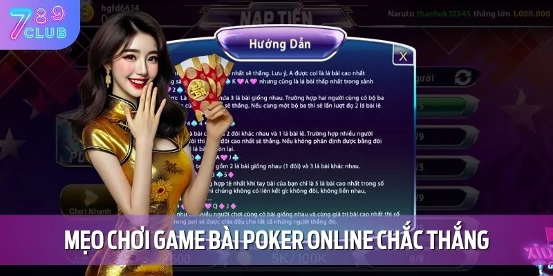 Gợi ý một vài bí kíp chơi game bài Poker cho người mới