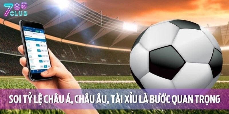 Soi tỷ lệ châu Á, châu Âu, tài xỉu là bước quan trọng khi cá cược thể thao