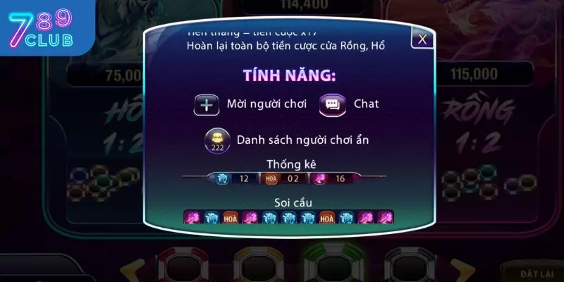 Điểm đặc biệt trong tỷ lệ trả thưởng Rồng Hổ