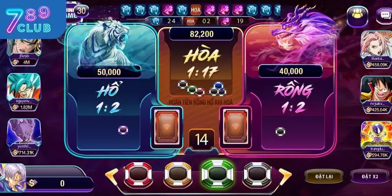 Giới thiệu game Rồng Hổ tại 789CLUB