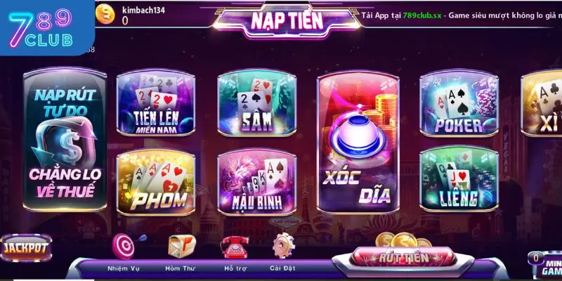 Sảnh game bài tại 789CLUB