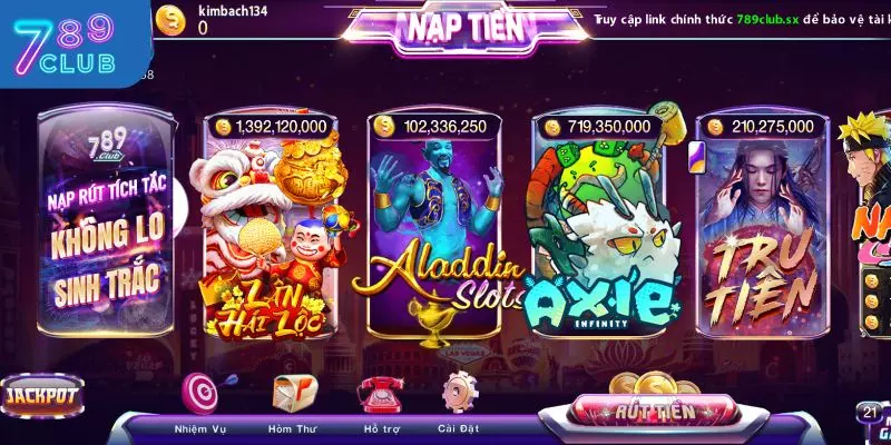Sảnh Slot Game tại 789CLUB