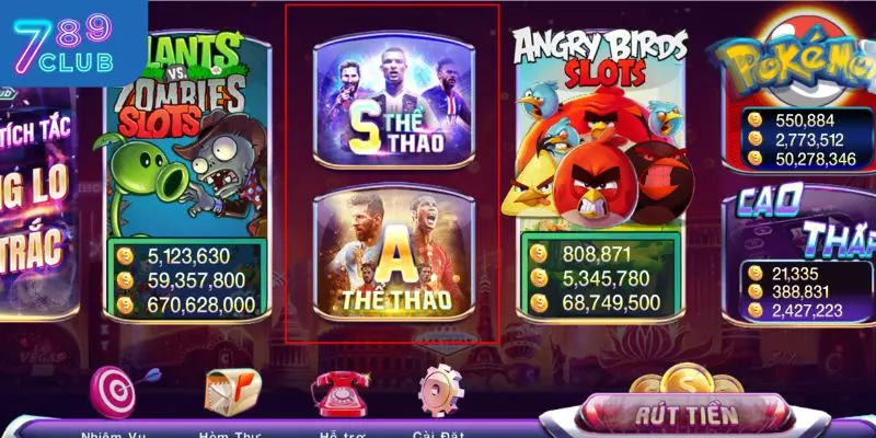 Sảnh thể thao tại 789CLUB